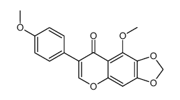 4',5-dimethoxy-6,7-methylenedioxyisoflavone Structure