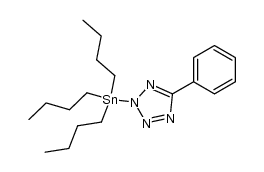 5-phenyl-2-tri-n-butylstannyltetrazole Structure