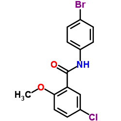 N-(4-Bromophenyl)-5-chloro-2-methoxybenzamide结构式