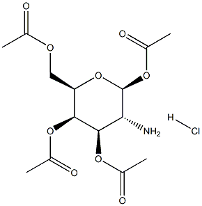 1,3,4,6-Tetra-O-acetyl-β-D-galacosamine Hydrochloride Structure