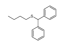 diphenylmethyl n-butyl sulfane Structure