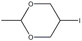 5β-Iodo-2α-methyl-1,3-dioxane structure