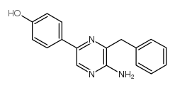 4-(5-氨基-6-苄基吡嗪-2-基)苯酚结构式