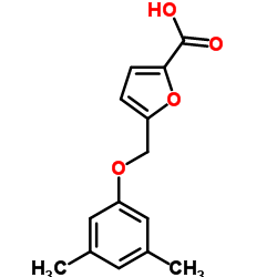 5-[(3,5-Dimethylphenoxy)methyl]-2-furoic acid Structure