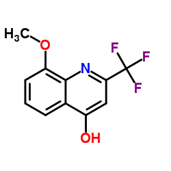 2-三氟甲基-4-羟基-8-甲氧基喹啉结构式