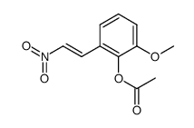 2-Methoxy-6-(2-nitrovinyl)phenylacetat Structure