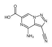 4-amino-3-cyanotriazolo[1,5-a]pyrazine-6-carboxylic acid结构式