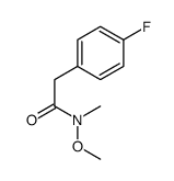 2-(4-fluorophenyl)-N-methoxy-N-methylacetamide结构式