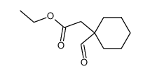 ethyl (1-formylcyclohexyl)acetate结构式