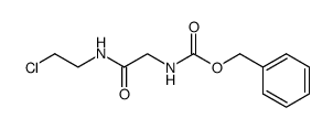 N-benzyloxycarbonylglycine (2-chloroethyl)amide结构式