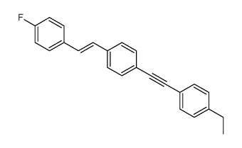 1-ethyl-4-[2-[4-[2-(4-fluorophenyl)ethenyl]phenyl]ethynyl]benzene Structure