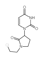 1-[1-(2-chloroethyl)-2-oxo-pyrrolidin-3-yl]pyrimidine-2,4-dione结构式