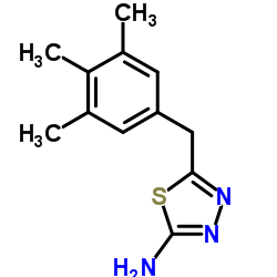 5-(3,4,5-Trimethylbenzyl)-1,3,4-thiadiazol-2-amine Structure