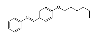 1-(4-hexoxyphenyl)-N-phenyl-methanimine结构式