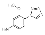 3-Methoxy-4-tetrazol-1-yl-phenylamine结构式