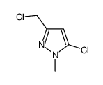 5-氯-3-(氯甲基)-1-甲基-1H-吡唑结构式