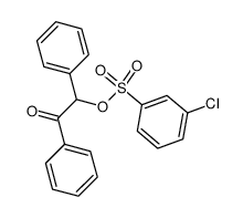 Benzoin-m-chlorphenylsulfonester结构式