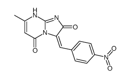 7-methyl-3-(4-nitro-benzylidene)-1H-imidazo[1,2-a]pyrimidine-2,5-dione结构式