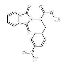 methyl 2-(1,3-dioxoisoindol-2-yl)-3-(4-nitrophenyl)propanoate结构式