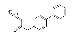 1-diazonio-3-(4-phenylphenyl)prop-1-en-2-olate Structure