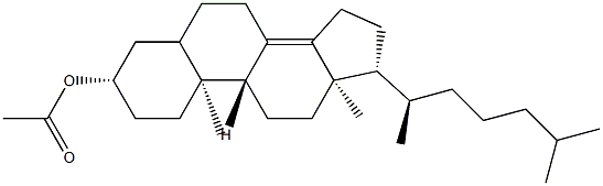 Cholest-8(14)-en-3β-ol acetate structure