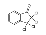 2,2,3,3-tetrachloro-indan-1-one结构式