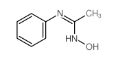 N-hydroxy-N-phenyl-ethanimidamide结构式