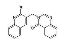 3-[(2-bromoquinolin-3-yl)methyl]quinazolin-4-one结构式