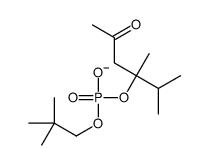 (2,3-dimethyl-5-oxohexan-3-yl) 2,2-dimethylpropyl phosphate Structure