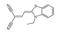 MALONONITRILE, [2-(3-ETHYL-2-BENZOTHIAZOLINYLIDENE)ETHYLIDENE]- Structure
