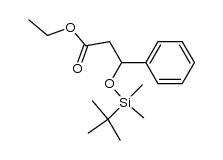 Ethyl 3-(tert-butyldimethylsiloxy)-3-phenylpropionate Structure