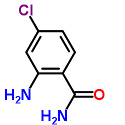 2-氨基-4-氯苯甲酰胺结构式
