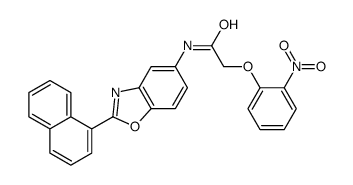 N-(2-naphthalen-1-yl-1,3-benzoxazol-5-yl)-2-(2-nitrophenoxy)acetamide结构式
