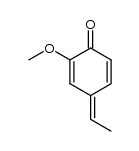 E-2-methoxy-4-ethylidene-2,5-cyclohexadiene-1-one Structure