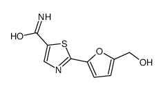 2-[5-(hydroxymethyl)furan-2-yl]-1,3-thiazole-5-carboxamide结构式
