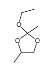 2-ethoxy-2,4-dimethyl-1,3-dioxolane结构式