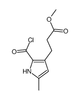 methyl 3-(2-carbonochloridoyl-5-methyl-1H-pyrrol-3-yl)propanoate Structure