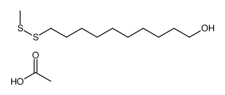acetic acid,10-(methyldisulfanyl)decan-1-ol结构式