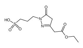 [5-oxo-1-(3-sulfo-propyl)-2,5-dihydro-1H-pyrazol-3-yl]-acetic acid ethyl ester结构式