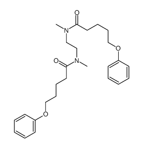 N-methyl-N-[2-[methyl(5-phenoxypentanoyl)amino]ethyl]-5-phenoxypentanamide结构式