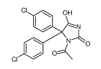 1-acetyl-5,5-bis(4-chlorophenyl)imidazolidine-2,4-dione结构式