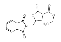 ethyl 5-[(1,3-dioxoisoindol-2-yl)methyl]-2-oxo-oxolane-3-carboxylate结构式