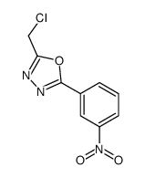 2-氯甲基-5-(3-硝基苯基)-[1,3,4]噁二唑结构式