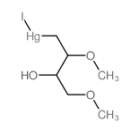 (3-hydroxy-2,4-dimethoxybutyl)-iodomercury Structure