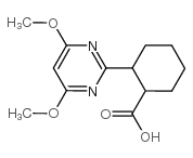 2-(4,6-二甲氧基嘧啶-2-基)环己烷-羧酸结构式