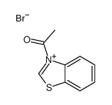 1-(1,3-benzothiazol-3-ium-3-yl)ethanone,bromide Structure