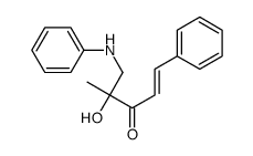 5-anilino-4-hydroxy-4-methyl-1-phenylpent-1-en-3-one Structure