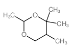 1,3-Dioxane,2,4,4,5-tetramethyl-结构式