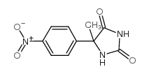 5-甲基-5-(4-硝基-苯基)-咪唑烷-2,4-二酮结构式