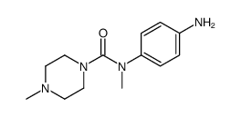 N-(4-aminophenyl)-N,4-dimethylpiperazine-1-carboxamide结构式